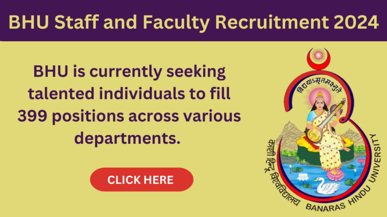 BHU Staff and Faculty Recruitment 2024