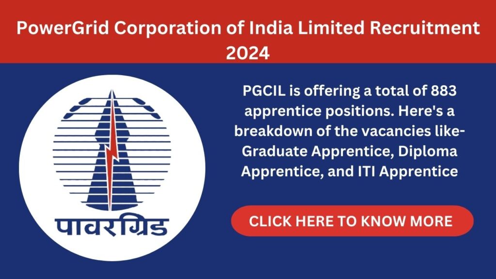 PowerGrid Corporation of India Limited Recruitment 2024